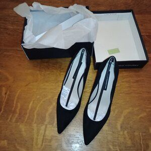 French Connection Scallop Black Women's Heels, Size 9 MSRP $88, NIB FRE-001